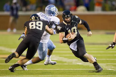 Tanner Price threw for a career-high 327 yards and scored two rushing touchdowns to beat the Tar Heels.