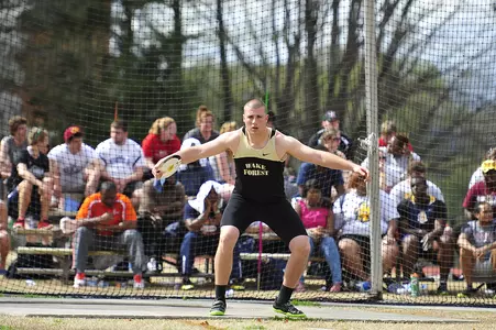 Nate Wooten finished fourth in the weight throw on Saturday