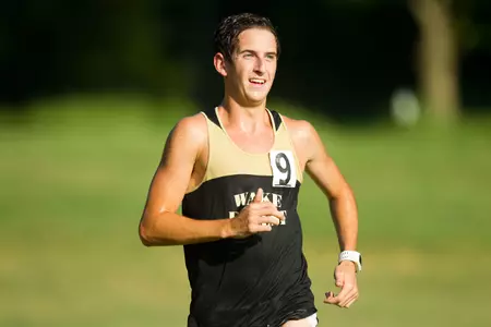 Connor Crowley was the second Deacon across the line on Saturday.