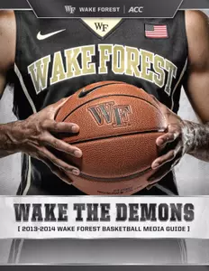 This year's cover features the "Wake the Demons" theme, which has been used for all of Wake Forest's athletic teams this academic year.