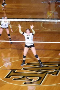 Ashlee Rusk had two solo blocks on Sunday