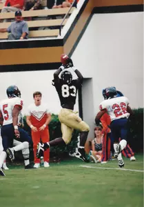 Desmond Clark had 216 receptions for the Deacons from 1995-98, a school record that stood until this past October.