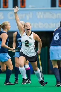 Taylor Rhea scored the first goal on Sunday for Wake Forest