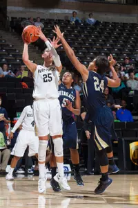 Dearica Hamby had 20 points, 17 rebounds and five steals in 36 minutes.