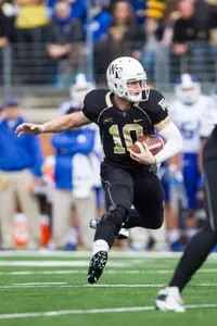 Tanner Price threw for one touchdown and ran for another against Duke