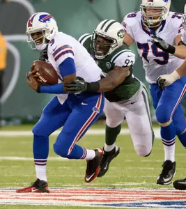 Calvin Pace had a big game on defense as the Jets upset the Saints last weekend.