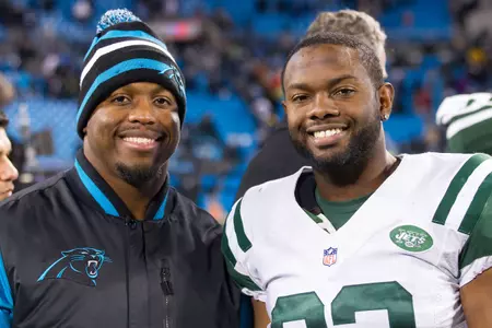 Former Deacons Josh Bush (pictured), Tommy Bohanon and Calvin Pace made their return to the state of North Carolina against the Panthers last weekend.