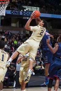 Devin Thomas scored 11 points and grabbed a career-high 19 rebounds against Richmond