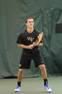 Adam Lee had his nine-match singles winning streak snapped against Duke