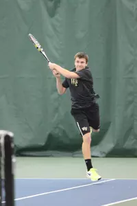 Sam Bloom gave Wake Forest its first lead of the day with a win at No. 6 singles