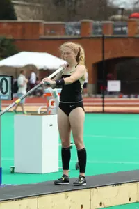 Katie Adair set the new school record in the pole vault on Saturday
