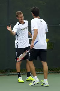 Adam Lee and Danny Kreyman won in doubles against Northwestern
