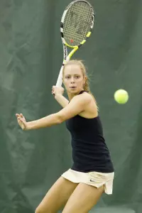 Brigita Bercyte will be the lone senior on a young 2013-14 women's tennis team