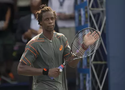 Gael Monfils advanced to the finals of the Winston-Salem Open.