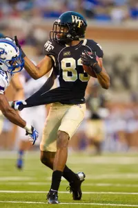 Jonathan Williams had five catches for 143 yards, regularly beating the Presbyterian secondary on deep balls.