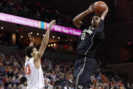 Forward Devin Thomas led the Deacons with 17 points and nine rebounds.