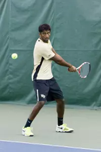 Jaya Billa won both his singles matches in the first dual matches of his career