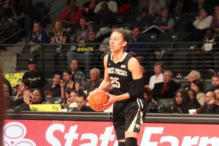Dearica Hamby recorded her 13th double-double of the season.