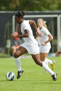 Jenai Davidson returned from an ACL injury, playing her first game at Virginia in September.