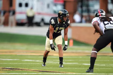 Graduate student wide receiver E.J. Scott