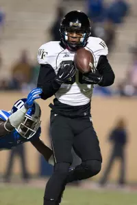 Brandon Terry caught his first career touchdown in his final game.