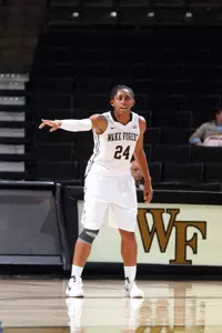 Kelila Atkinson led the Demon Deacons with 19 points against Arizona.