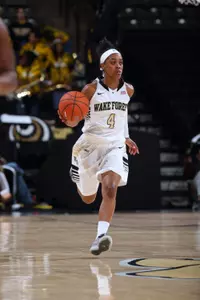 Sophomore point guard Mykia Jones