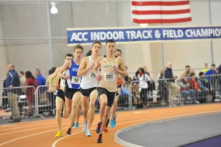 Kyle Graves finished first in the mile run