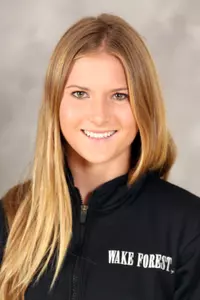 Freshman Alyssa Thompson captures first place in the pentathlon.