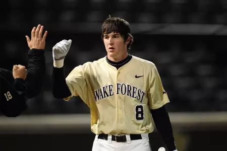 Kevin Conway earned the game-winning RBI after getting hit by a pitch in the 12th