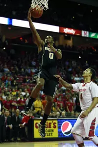 Codi Miller McIntyre (0) drives for a basket. (Mitch Stringer-USA TODAY Sports)