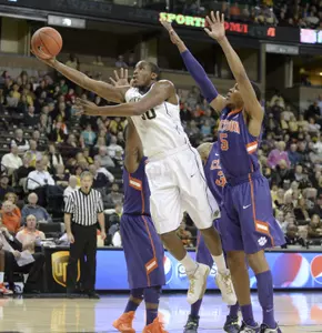 Travis McKie became only the eighth player in school history with 1,600 points and 800 rebounds
