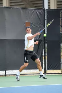 Freshman Maksim Kan and Romain Bogaerts picked up Wake Forest's only victory of the day in doubles.