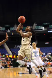 Chelsea Douglas scored 990 points over her final two seasons as a Demon Deacon.