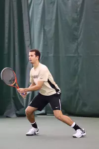 Aws Laaribi earned Wake Forest's lone singles win at No. 5