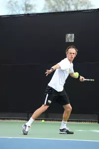 Romain Bogaerts fell in the second round of the NCAA Singles Championship