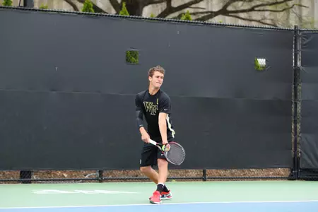Adam Lee has stepped into a leadership role on the men's tennis team