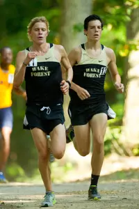 Jacob Poyner (left) and Alex Giacco finished 16th and 26th, respectively, on Saturday.