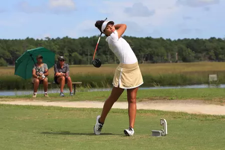 Sierra Sims leads the field in birdies through two rounds.