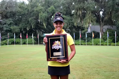 Sierra Sims tied the 54-hole school-record.