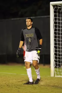 Goalkeeper Alec Ferrell made five saves in the win over NC State