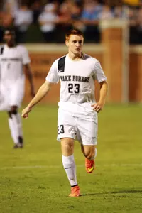 Forward Hank Gauger made his first career start on Friday