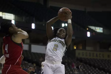 Amber Campbell led the Demon Deacons with 15 points.