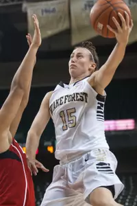 Millesa Calicott matches her season-high nine points against Louisville.