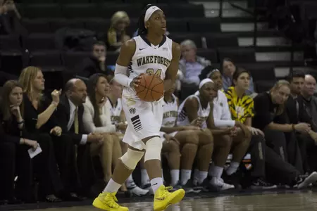 Kelila Atkinson scored 10 points at Virginia Tech
