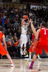 Mitchell Wilbekin scored 12 second-half points, including a go-ahead triple and two game-saving free throws.