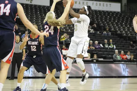 Amber Campbell scored 11 points in the loss to Belmont