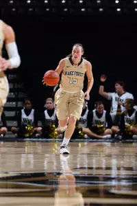 Millesa Calicott led the Demon Deacons with 16 points at North Carolina.