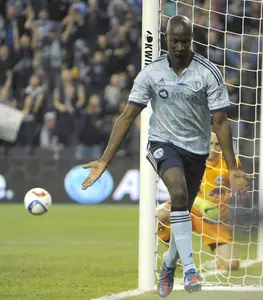 Opara scored for Sporting Kansas City in a 1-1 draw against New York Red Bulls on Sunday.