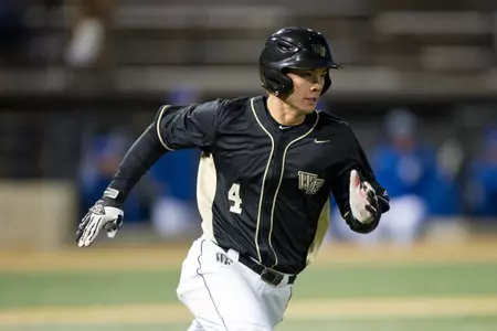 Stuart Fairchild is one of three Deacons with a hitting streak of 11 or more games.